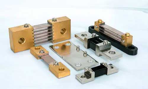 Assorted copper current shunt resistors for electrical current measurement applications