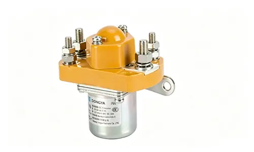 DC contactor, certified industrial DC power switching component used in forklift, golf cart and energy storage equipment