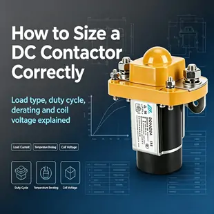 How to Size a DC Contactor: Current, Voltage, and Duty Cycle Explained